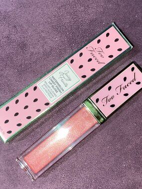Too Faced Juicy Fruits Watermelon Candy Finish Lip Gloss, Mega Melons New in box